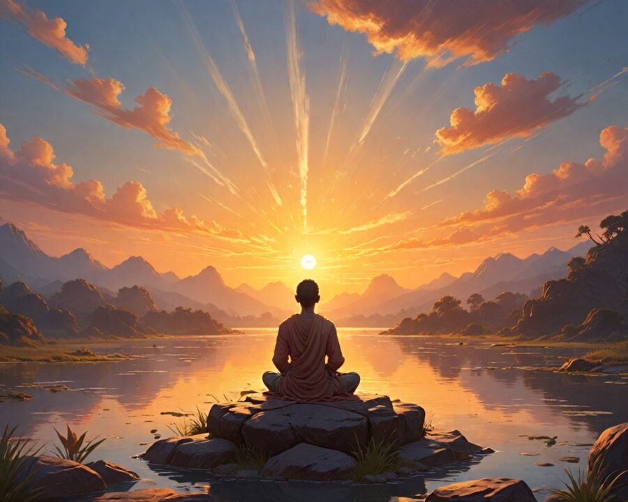 Como a meditação matinal alinha mente e emoções